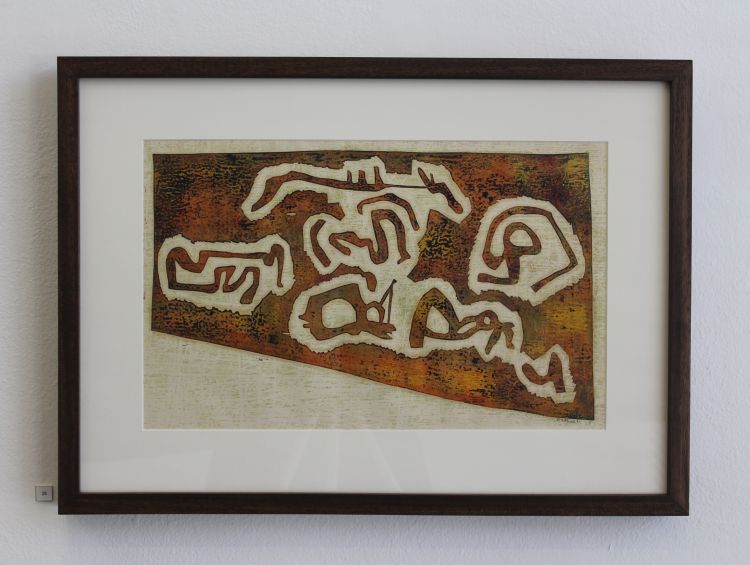 Click the image for a view of: Walter Battiss Untitled Woodcut